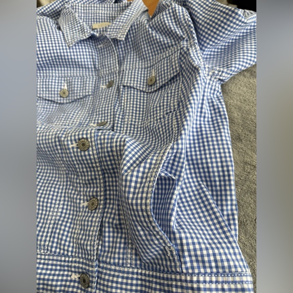 Talbots Blue Gingham Women's Jacket - Picture 8 of 10